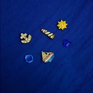 Set of 6 Origami Owl charms 💕